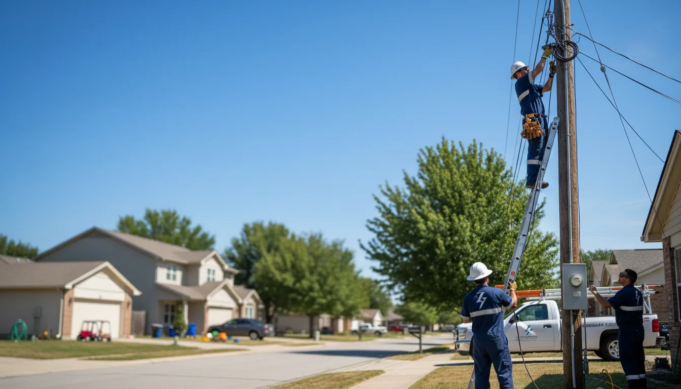 Residential electrician providing installation services in Deer Park, TX